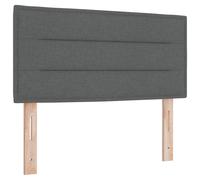 Vidaxl Tête De Lit Led Design Lignes Gris Foncé 80 Cm Tissu