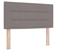 vidaXL Tête de lit LED Design Lignes Taupe 100 cm Tissu | Montage Mural Éclairage à Bande Moderne Parfait pour Chambres Décoratif Élégant USB Power Chambre Contemporaine