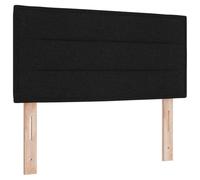 vidaXL Tête de lit LED Design Stylé Noir 100 cm Tissu | Montage Mural Éclairage à Bande Parfait pour Chambres avec Style Adulte Réglable