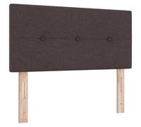 vidaXL Tête de lit LED en Tissu Marron foncé, Bien rembourrée et montée au Mur à 80 cm. C'est Un élément déco Moderne pour Un Coin Cozy, avec Un Dossier réglable.