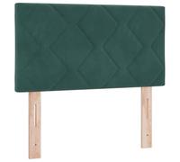 vidaXL Tête de lit LED en Velours Vert foncé avec Design Blocs Diamant de 80 cm, montée au Mur, Durable, Douce au Toucher, avec éclairage Ajustable pour Un Style Moderne.
