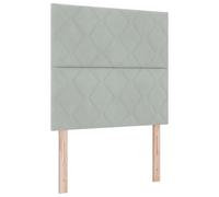 Vidaxl Tête De Lit Design Blocs De Diamant Gris Clair 100 Cm Velours, Vidaxl Tête De Lit Design Blocs De Diamant Gris Clair 200 Cm Velours