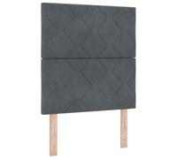 vidaXL Tête de lit LED Gris foncé 80 cm Cuir synthétique, Tête de lit réglable, rectangulaire, Design rembourré, Confort Durable, lumière d'ambiance, Soutien Moderne au lit