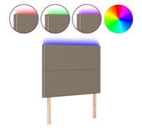 Hoofdbord LED 100x5x118/128 cm stof taupe3122278