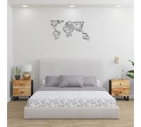 Vidaxl Tête De Lit Marron Foncé 80x5x78/88 Cm Tissu Marron