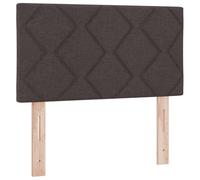 vidaXL Tête de lit Marron foncé Tissu | Un look simple mais stylé, Bois de pin solide pour un bon soutien, Surface rembourrée pour un confort supplémentaire