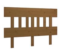 vidaXL Tête de lit Marron Miel 123,5x3x81 cm Bois Massif de pin