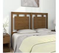 vidaXL Tête de lit Marron miel 125,5x4x100 cm Bois massif de pin 817933