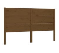 vidaXL Tête de lit Marron miel 126x4x100 cm Bois massif de pin