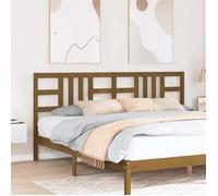 vidaXL Tête de lit Marron miel 206x4x100 cm Bois massif de pin 817863