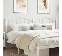 vidaXL Tête de lit métal blanc 160 cm 373873