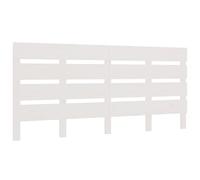 vidaXL Tête de Lit Meuble de Chambre à Coucher Accessoire de Lit Double Tête de Cadre de Lit Intérieur Blanc 150x3x80 cm Bois Massif de Pin