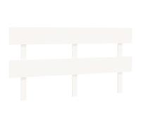 vidaXL Tête de Lit Meuble de Chambre à Coucher Accessoire de Lit Double Tête de Cadre de Lit Intérieur Blanc 164x3x81 cm Bois Massif de Pin