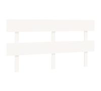 vidaXL Tête de Lit Meuble de Chambre à Coucher Accessoire de Lit Double Tête de Cadre de Lit Intérieur Blanc 164x3x81 cm Bois Massif de Pin