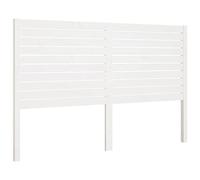 vidaXL Tête de Lit Meuble de Chambre à Coucher Accessoire de Lit Double Tête de Cadre de Lit Intérieur Blanc 141x4x100 cm Bois Massif de Pin