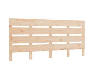 vidaXL Tête de Lit Meuble de Chambre à Coucher Accessoire de Lit Double Tête de Cadre de Lit Intérieur 120x3x80 cm Bois Massif de Pin
