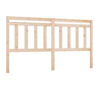 vidaXL Tête de Lit Meuble de Chambre à Coucher Accessoire de Lit Moderne Tête de Cadre de Lit Double Intérieur 206x4x100 cm Bois Massif de Pin