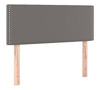 vidaXL Tête de Lit Meuble de Chambre à Coucher Accessoire de Lit Simple Tête de Cadre de Lit Intérieur Gris 80x5x78/88 cm Similicuir