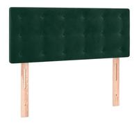vidaXL Tête de Lit Meuble de Chambre à Coucher Accessoire de Lit Simple Tête de Cadre de Lit Intérieur Vert Foncé 80x5x78/88 cm Velours