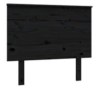 vidaXL Tête de Lit Meuble de Chambre à Coucher Accessoire de Lit Simple Tête de Cadre de Lit Intérieur Noir 94x6x82,5 cm Bois Massif de Pin