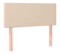vidaXL Tête de Lit Meuble de Chambre à Coucher Accessoire de Lit Simple Tête de Cadre de Lit Intérieur Cappuccino 100x5x78/88 cm Similicuir