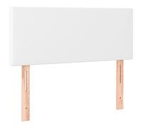 vidaXL Hoofdbord 80x5x78/88 cm kunstleer wit345733 Blanc G