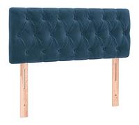 vidaXL Tête de lit velours bleu foncé 90x7x78/88 cm simple