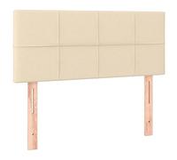 vidaXL Tête de Lit Meuble de Chambre à Coucher Accessoire de Lit Simple Tête de Cadre de Lit Maison Intérieur Crème 80x5x78/88 cm Tissu