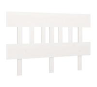 vidaXL Tête de Lit Meuble de Chambre à Coucher Tête de Cadre de Lit Accessoire de Lit Double Intérieur Blanc 143,5x3x81 cm Bois Massif de Pin