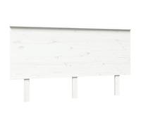 vidaXL Tête de Lit Meuble de Chambre à Coucher Tête de Cadre de Lit Accessoire de Lit Double Intérieur Blanc 144x6x82,5 cm Bois Massif de Pin