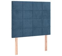 Vidaxl Têtes De Lit 2 Pcs Bleu Foncé 80x5x78/88 Cm Velours Bleu