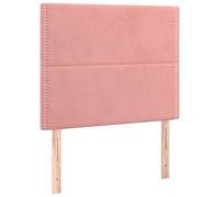 vidaXL Têtes de lit 2 pièces 90x5x78/88 cm Velours Rose