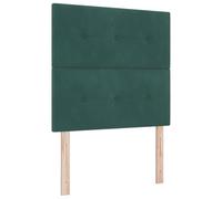 vidaXL Tête de lit Moderne en Velours Vert foncé Hauteur Réglable | Design Mural pour Gagner de l'espace Décor de Chambre Idéal pour Adultes et Chambres d'amis Luxe