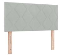 Tête de lit Design Blocs Diamant Gris clair 100 cm Velours 42007235