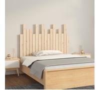vidaXL Tête de lit murale 108x3x80 cm Bois massif de pin Marron
