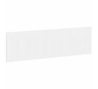 vidaXL Tête de lit Murale ALKMAAR Blanc Bois d'ingénierie, Chambre Moderne, tête de lit Murale résistante à l'humidité, Design Gain de Place, Meuble en Bois stylé
