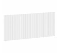 vidaXL Tête de lit Murale ARNHEM Blanc Bois d'ingénierie, Chambre, Tête de lit Murale Moderne, Résistante à l'humidité, Rangement stylé, Design élégant