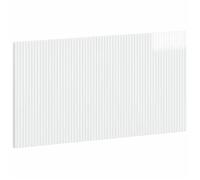 vidaXL Tête de lit murale ARNHEM Blanc brillant Bois d'ingénierie 896759