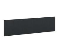 vidaXL Tête de lit Murale ARNHEM Noir Bois d'ingénierie, Chambre, Tête de lit Murale Moderne, Résistante à l'humidité, Rangement stylé, Design élégant