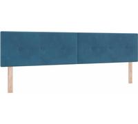 Tête De Lit Vidaxl En Velours Bleu Foncé 200 Cm Avec Boutons Rembourrés