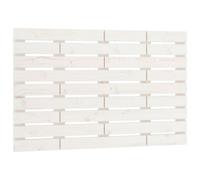Vidaxl Tête De Lit Murale Blanc 106x3x63 Cm Bois Massif De Pin Blanc