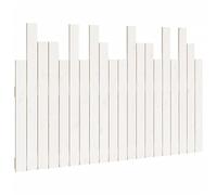 vidaXL Tête de lit murale Bois massif de pin Blanc 127,5x3x80 cm