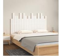 vidaXL Tête de lit murale 824819 en bois massif de pin Blanc 140x3x80 cm
