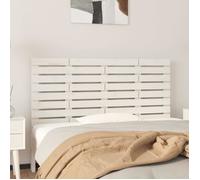 vidaXL Tête de lit murale Blanc 146x3x63 cm Bois massif de pin 824734