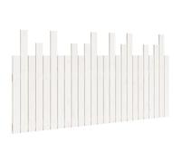 Tête de lit murale Blanc 159,5x3x80 cm Bois massif de pin