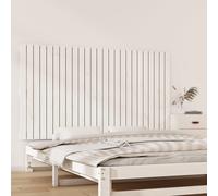 Vidaxl Tête De Lit Murale Blanc 159,5x3x90 Cm Bois Massif De Pin Multicolore