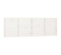 vidaXL Hoofdbord wandmontage 166x3x63 cm massief grenenhout wit824749 Blanc G