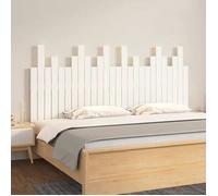 vidaXL Tête de lit murale Bois massif de pin 166x3x80 cm Blanc