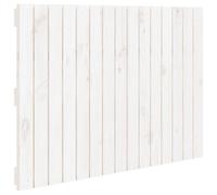 Vidaxl Tête De Lit Murale Blanc 95,5x3x60 Cm Bois Massif De Pin Multicolore