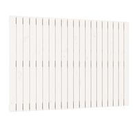 Vidaxl Tête De Lit Murale Blanc 127,5x3x90 Cm Bois Massif De Pin Multicolore